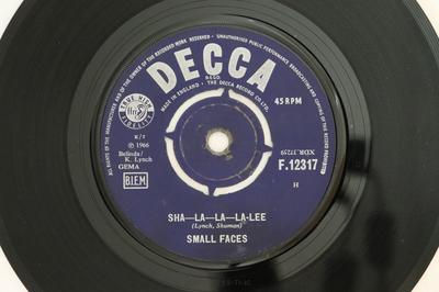 7-дюймовая пластинка SMALL FACES - Sha-La-La-La-Lee F12317 Decca 1966 UK Рок Б/У
