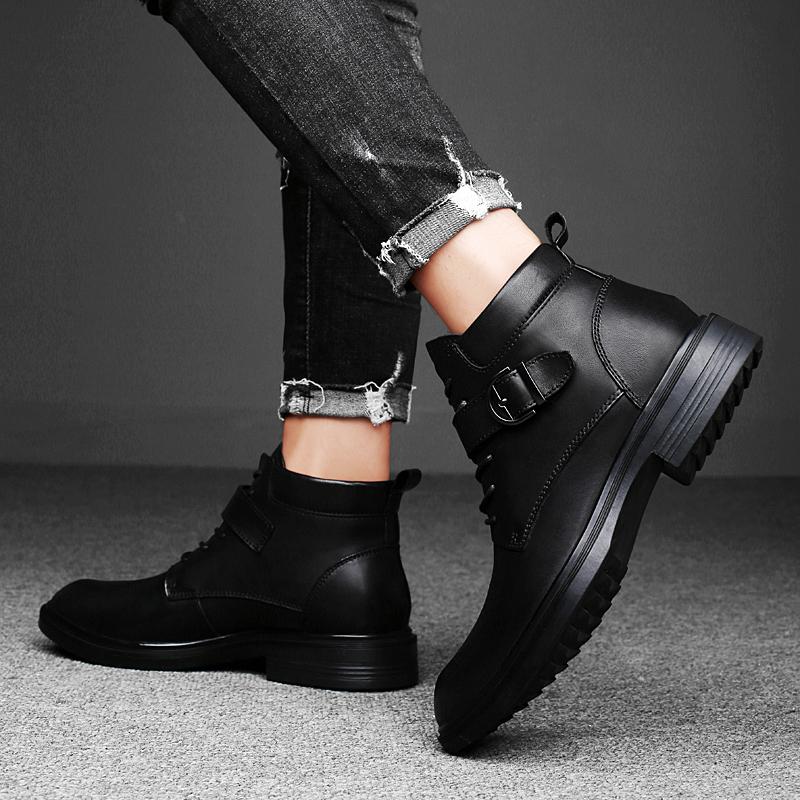 Новые итальянские мужские ботинки из натуральной кожи, роскошный бренд, деловые челси, офисные мужские повседневные ботильоны, зимние теплые ботинки