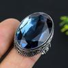 Indicolite Tourmaline Gemstone 925 Sterling Silver Jewelry Ring Size 9.5