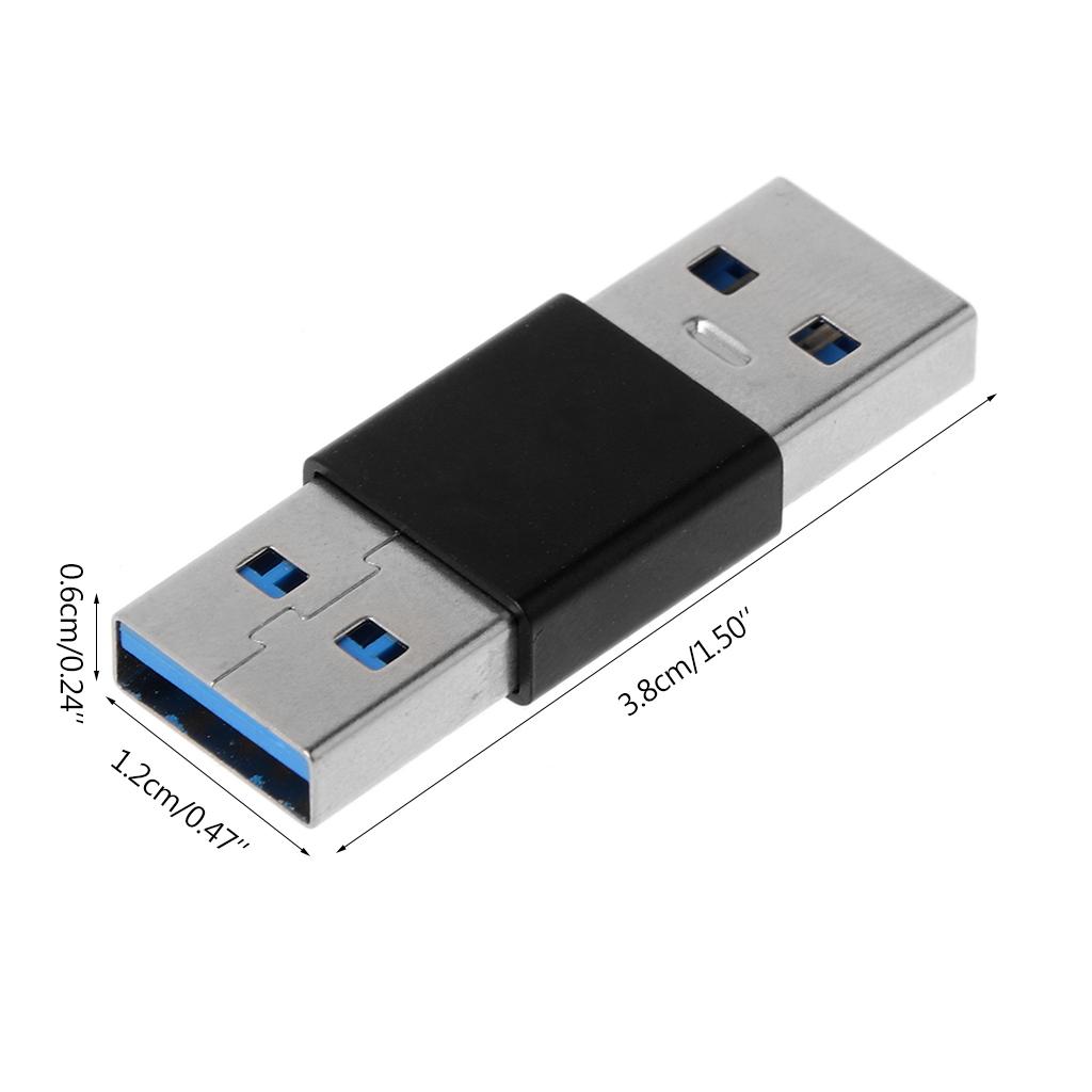 1 шт. Портативный USB 3.0 Male-Male Удлинительный Адаптер Высокоскоростной Соединитель Муфта Прочный Стабильный Мини Легкий Адаптер