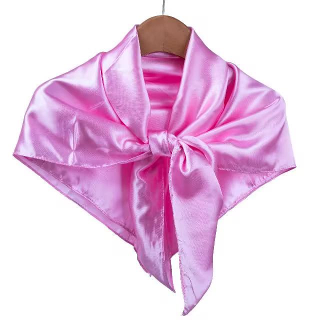 Color Dingcloth 91 * 91cm Square Scarf Women's Simple Fashion Silk Scarf Thin Outer Shawl Decorative Silk Scarf