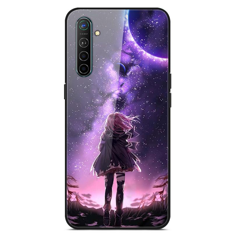Для OPPO Realme XT Закаленное Стекло Чехол Мягкий Бампер Жесткий Funda Для OPPO Realme 6 Pro Realme X2 XT Чехол для Телефона Realme6 Задняя Крышка