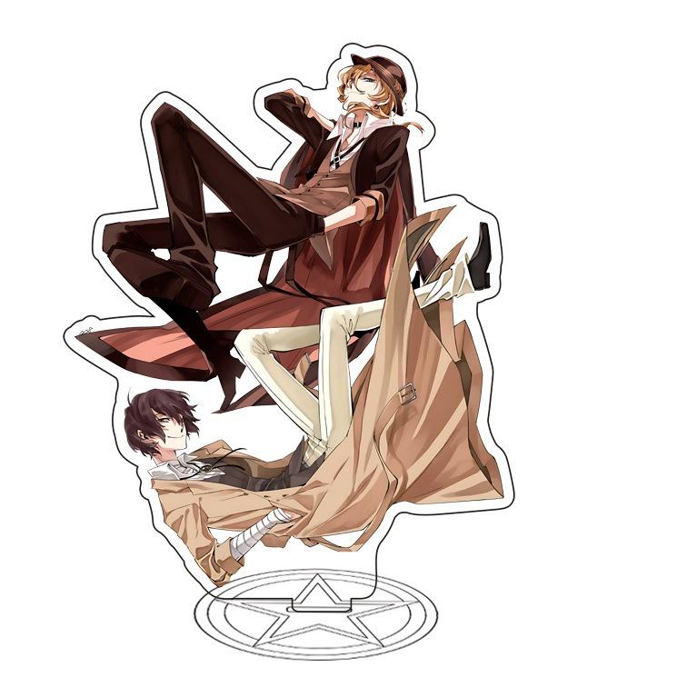 Фигурка на акриловой подставке Bungou Stray Dogs, Эдогава Рампо Федор Достоевский, Накахара Чууя, настольная игрушка-подставка