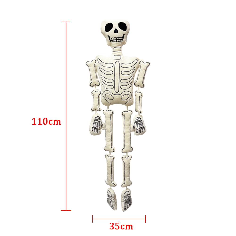 Funny Halloween Plush Toys Cute Skeleton Monster Ghost Skull Cartoon Horror Skull Fluffy Dolls Home Decoration Gifts