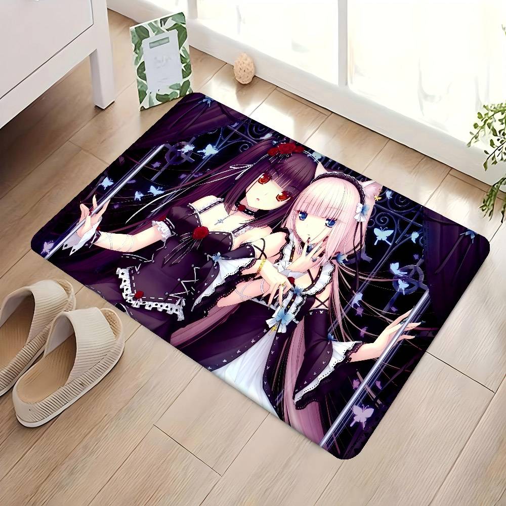 Nekopara Anime Room Mats Retro Multiple Choice Living Room Kitchen Rug Non-Slip Welcome Rug