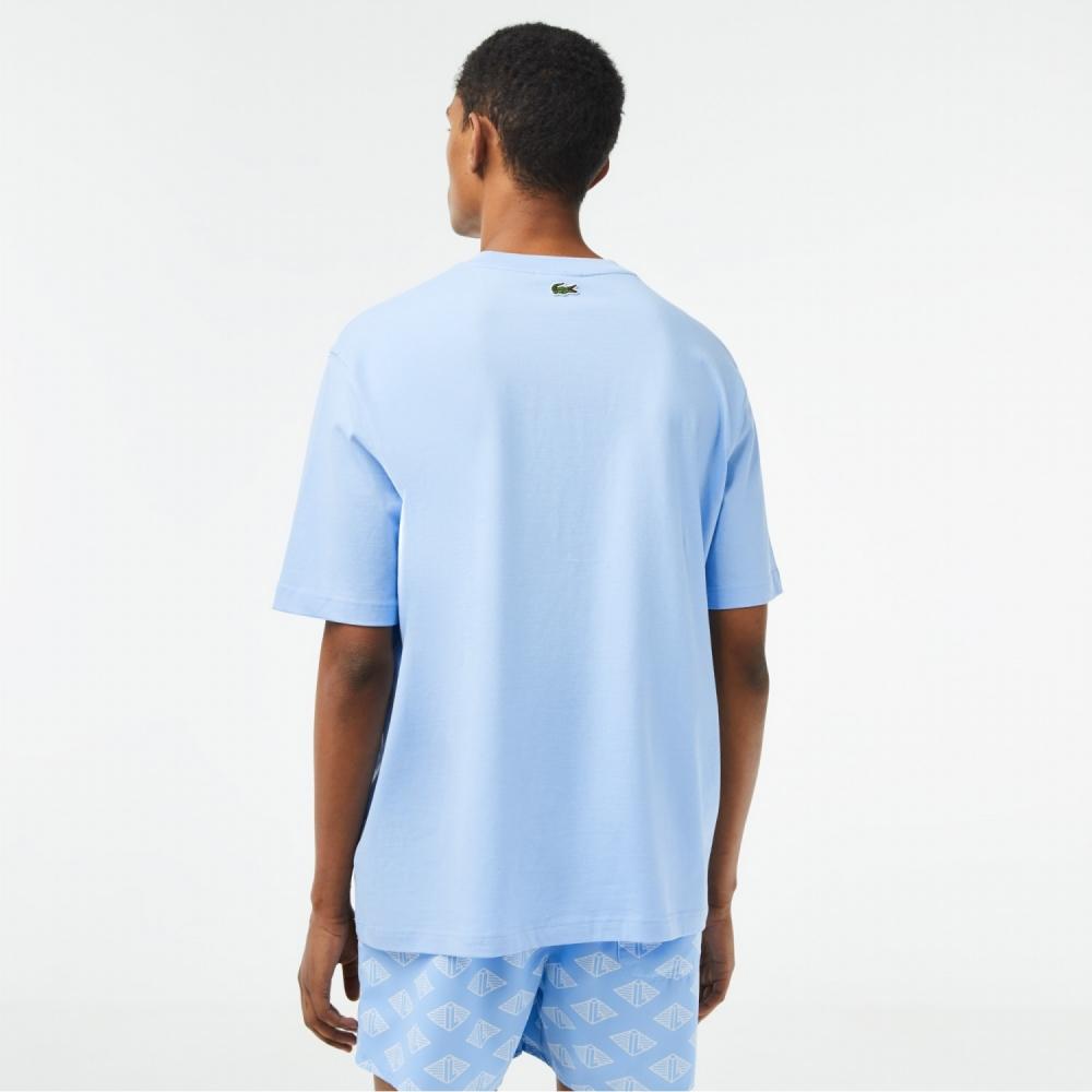 Lacoste Мужская футболка с принтом под крокодила 80-х годов TH5511 53G HBP