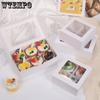 WTEMPO 10PCS Transparent Window Cupcake Packing Boxes White Dessert Pastry Storage Boxes Wedding Festival Party Gift Boxes