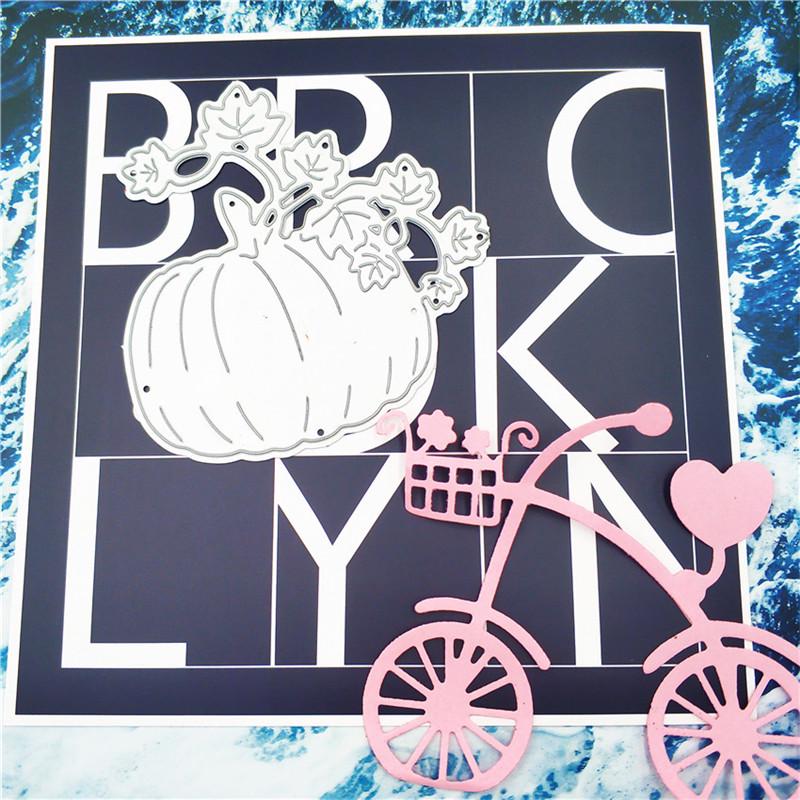 Нож для резки металла в форме тыквы для DIY Скрапбукинг, декоративное украшение ручной работы