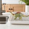 Dinosaur Shape Corn Fork Fork, with Durable PLA Handles And Stainless Steel Eco-friendly Holder Pins, Novelty Heat Protection Holders, for BBQ Picnic
