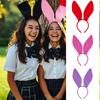 Rabbits Ears Hairband Photo Props Easter Hair Hoop Headband Party Headpiece Fun Headbands for Music Festival