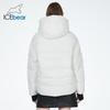 ICEbear 2023 новые зимние куртки, короткие стильные ветрозащитные хлопковые пальто с капюшоном для женщин GWD3708I