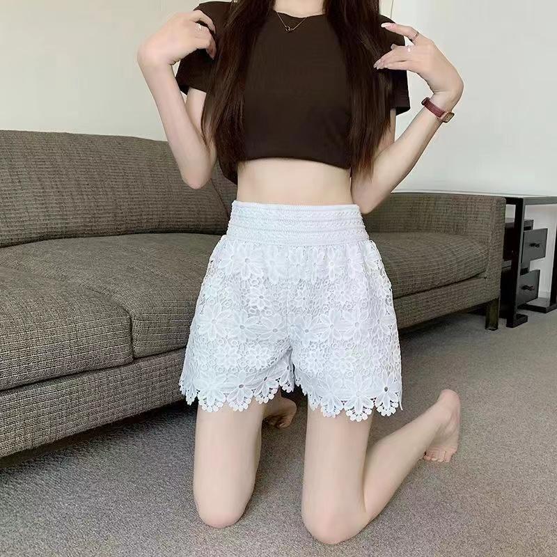 Защитные брюки в стиле Лолиты с цветочным принтом, женские летние шорты, нижняя юбка, трусы, модные свободные шорты принцессы для девочек