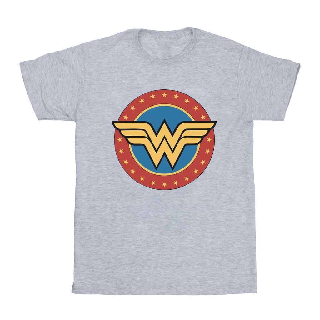 Wonder Woman Girls Logo Cotton T-Shirt