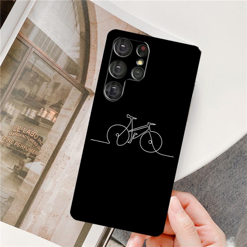 Bike Cycling Art Phone Case For Samsung Galaxy S25 Ultra S9 S10 S20 S22 S21 Plus S23 FE S24 Ultra Full Cover