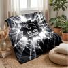 Derby County Football Print Flannel Blanket, Soft Warm Lightweight Throw Blanket for Sofa Bed Camping