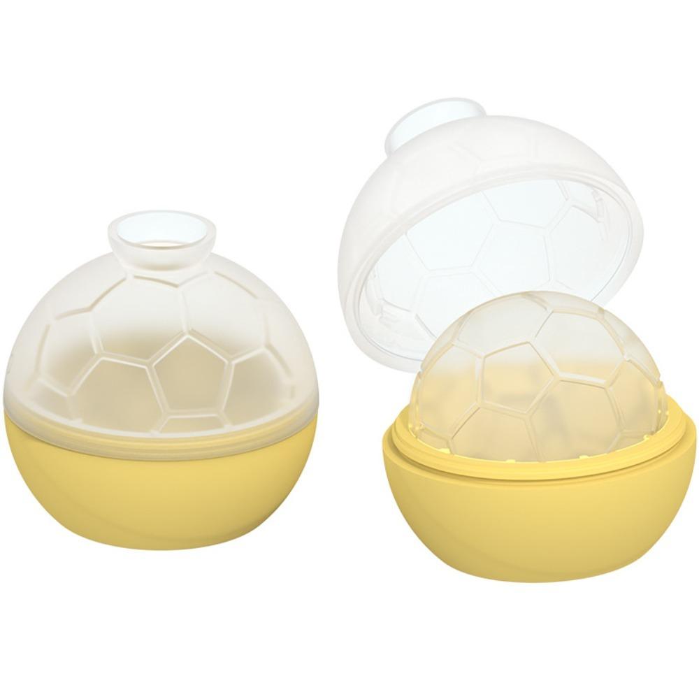 2PCS Non-stick Soccer Ice Cube Mold Silicone Ice Ball Maker Football Ice Tray  Refrigerator