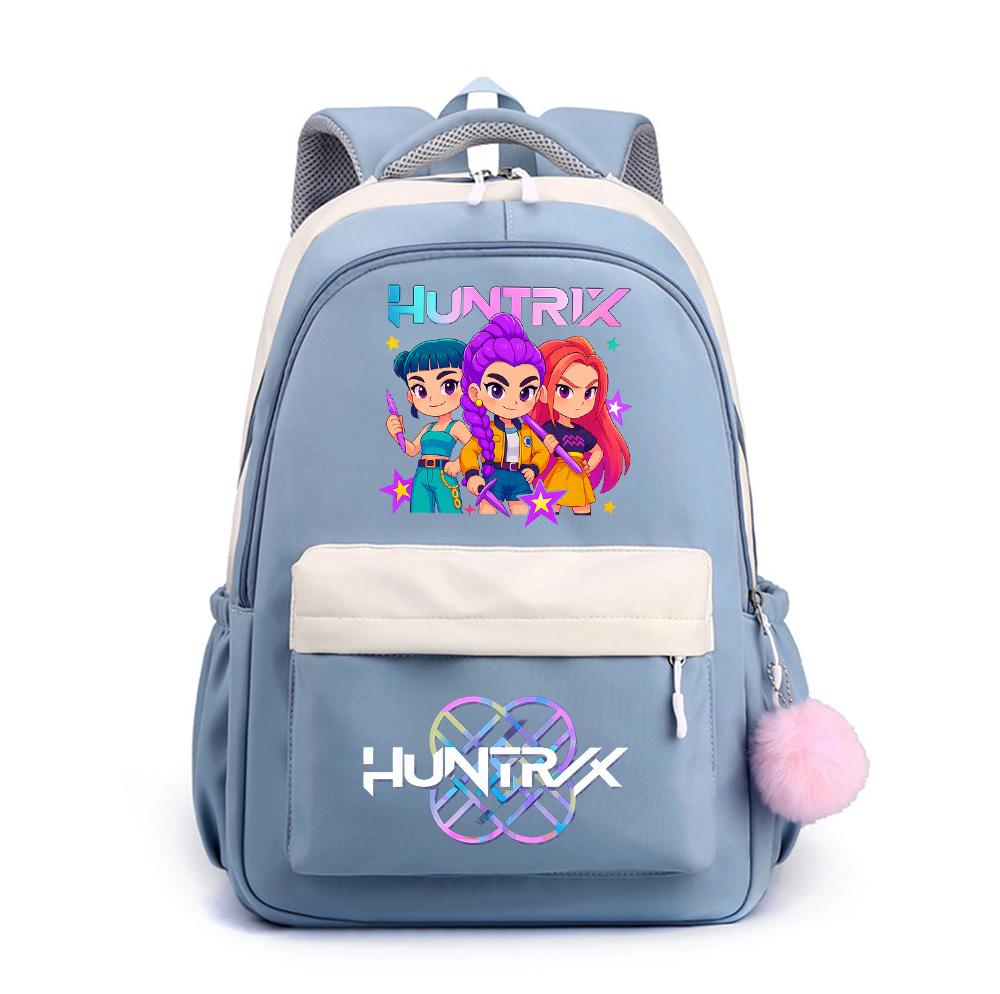 Cute Anime K-Pop Printed Large Capacity Backpack for Teenger Student Girl Boy Schoolbag Bookbag Kid Gift Women Waterproof Travel Bag Mochila