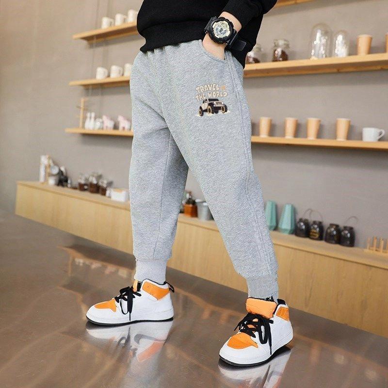 Children Pants Sport Teenage Autumn Outdoors Casual Boy Fashion Sweatpant Unisex Jogger Trousers Loose Pants Fleece Pants