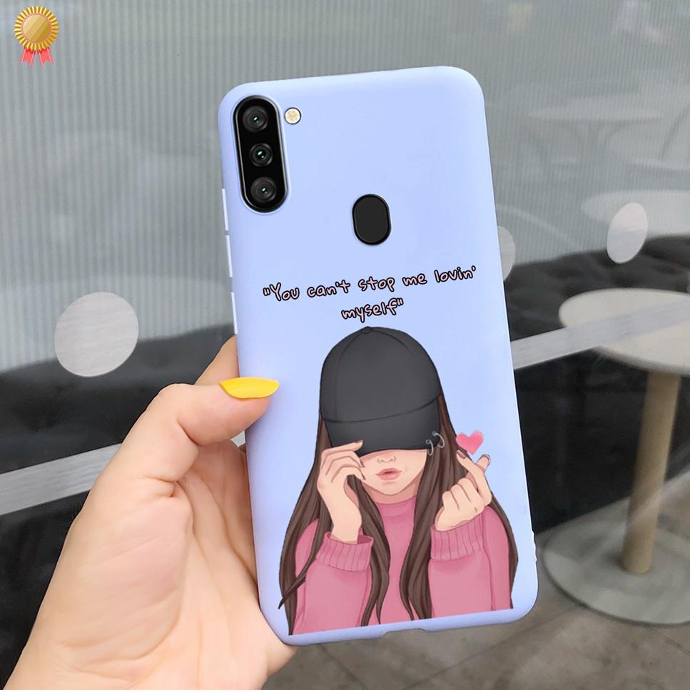 Чехол для Samsung Galaxy A11 Мальчик Девочка Забавный Мультяшный Кот Женщины Силиконовый Задний Чехол Для Samsung Galaxy A 11 SM-A115F 6.4 Funda Чехол