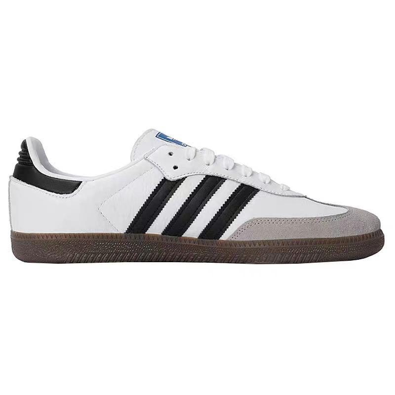 Adidas Originals SAMBA OG Slip Resistant Cushioning Abrasion Resistant Low top Skateboard Shoes Unisex Black White B75806(Team181-)