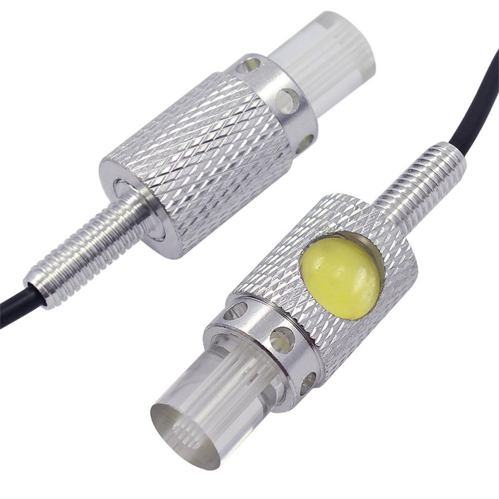 2Pcs 12V Universal Car License Plate Lamp White Screw Bolt Light Bulb