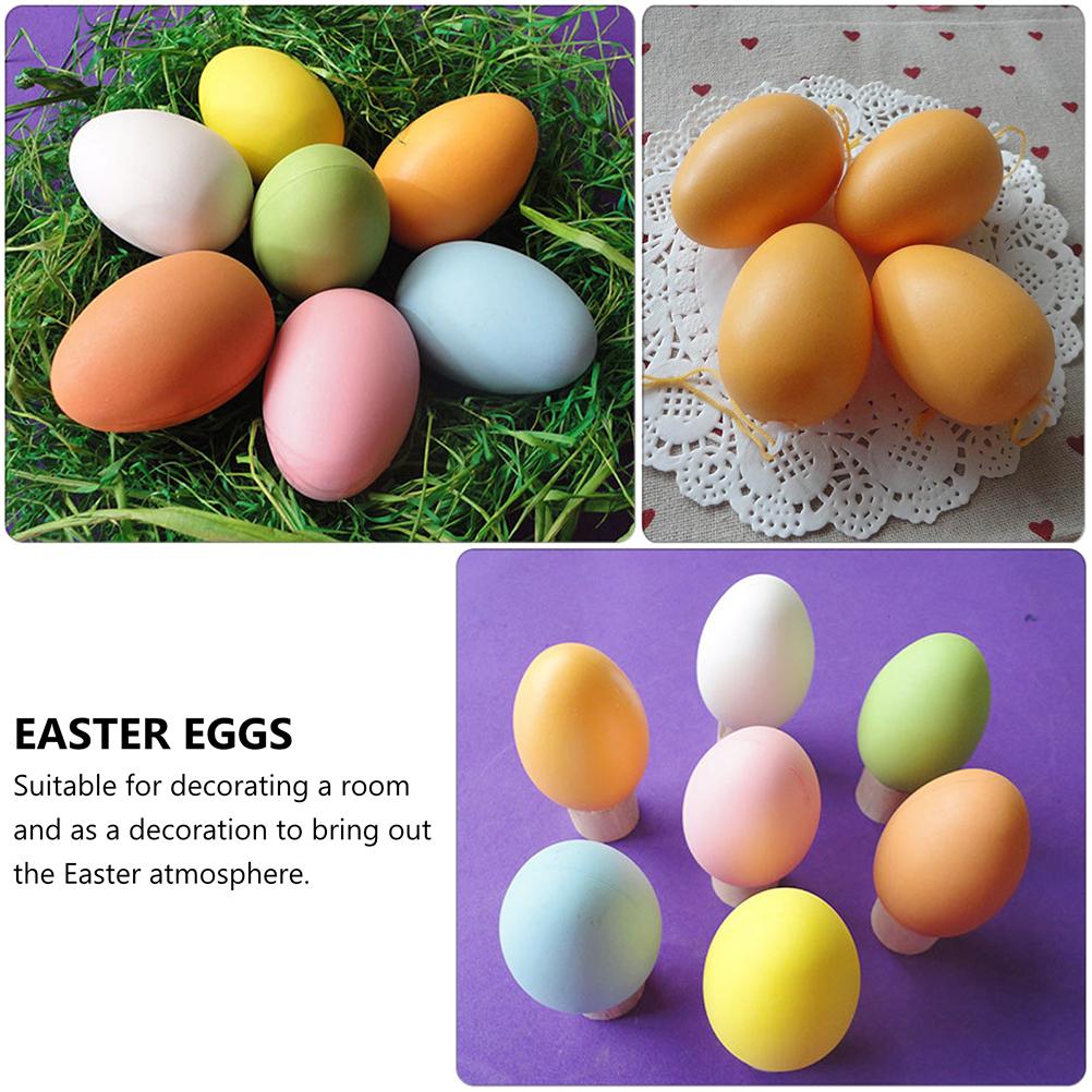 12 шт. пасхальные яйца DIY принадлежности подвеска пластиковая курица украшение ручная роспись имитация