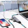 6 In 1 USB HUB C Type-c HUB USB C To USB 3.0 HDTV-Compatible Dock for MacBook Pro For Nintendo Switch USB-C Type C 3.0 Splitter