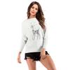 Vintage Fashion Elegant Casual Women's Fall Knitwear Christmas Reindeer Sweater Women Underwear Pullover