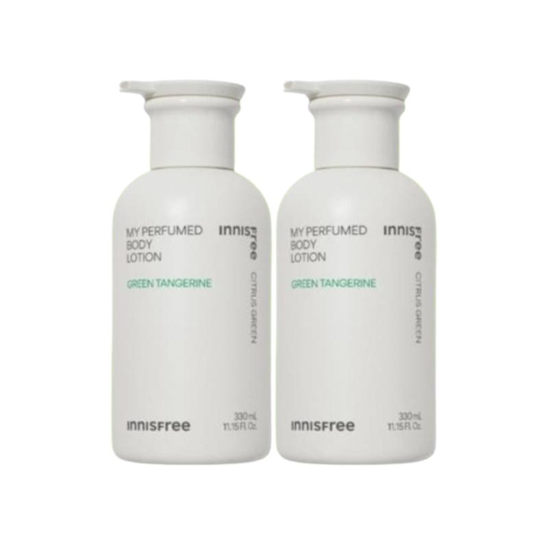 Innisfree Мой парфюмированный лосьон для тела 330 мл Аромат зеленого мандарина и цитрусовых | Свежий увлажняющий увлажнитель для тела | Корейский уход за кожей