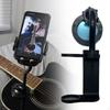 Guitar Phone Holder Head Rotating Live Streaming Mount Clip On for Ukulele