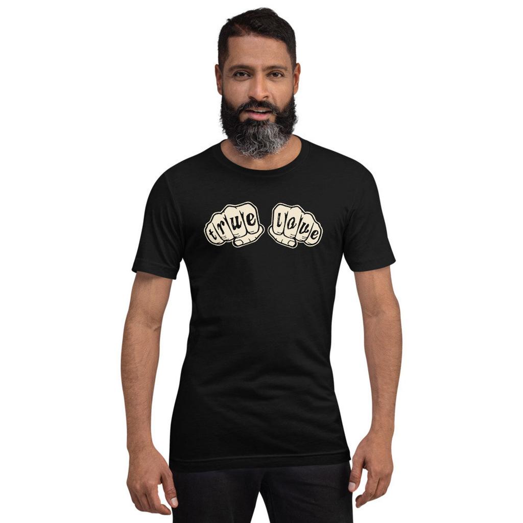 True Love Knuckle Tattoo Short-Sleeve Unisex T-Shirt