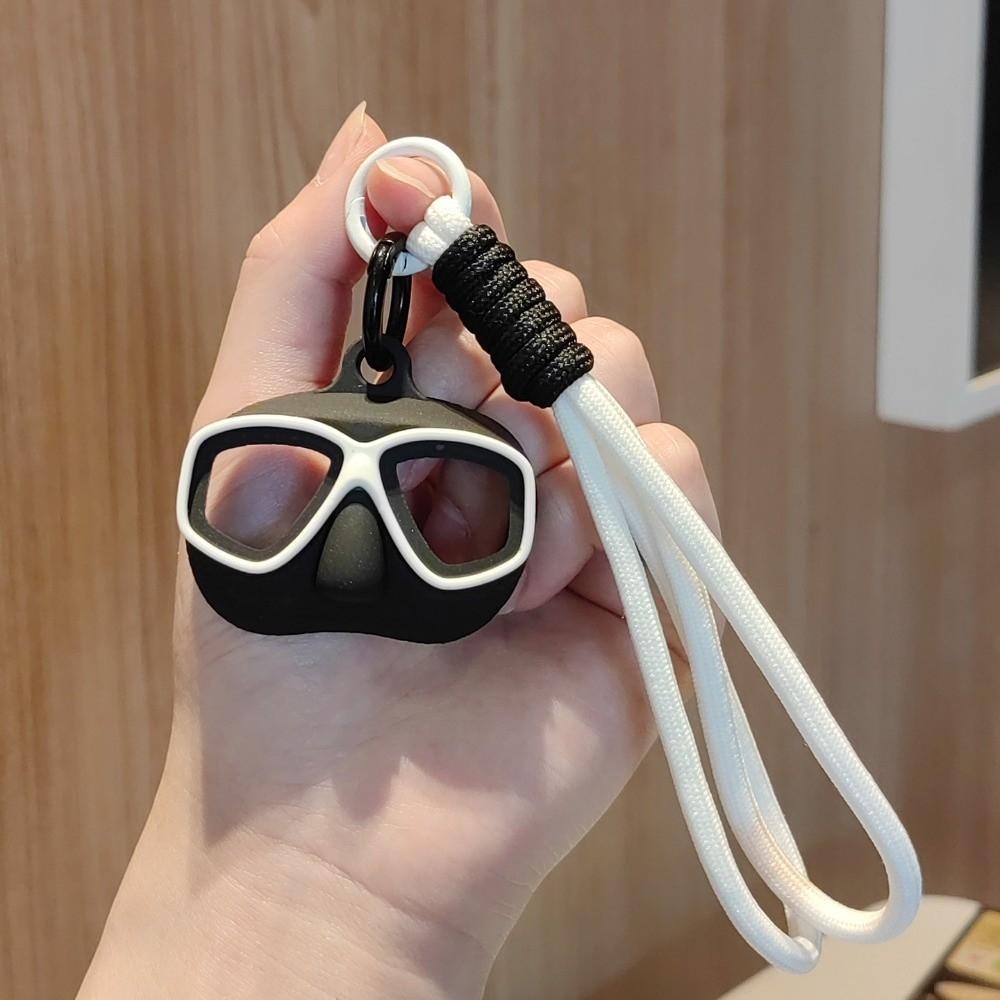 Mini Braided Rope Keyring Creative Bag Charm Delicate Diver Goggles Keychain Party Favor