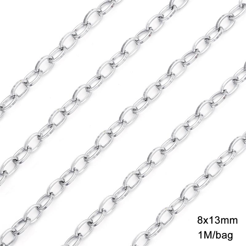 DIY Stainless Steel 304 & Titanium Steel Fine Chain for Keychains, Advertising Display, Bags, and Jewelry.
