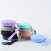 1Pc Silicone Pet Treat Pouch, Portable Travel Training Bag Round Silicone Snack Bag for Dogs and Cats Pet accessories