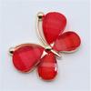 10pcs Cute Butterfly Alloy Jewelry Accessories Stained Glass Costume Decoration Metal Buttons