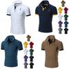 New Polo Mens Shirt Slim Fit Short Sleeve Basic Shirts Muscle Tee Tops Tshirt