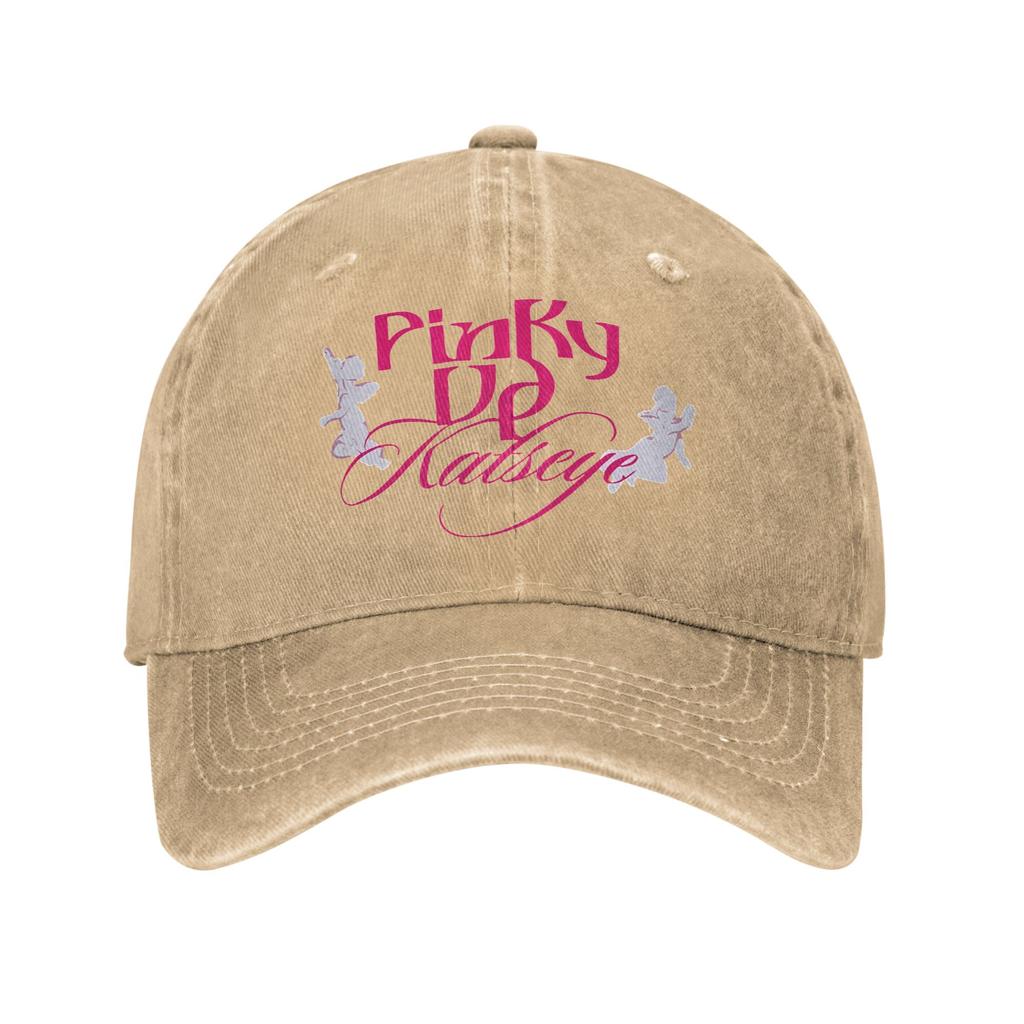 Unisex Katseye PINKY UPkpop Print Hats Classic Distressed Washed Baseball Cap Adjustable