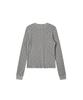 REST&RECREATION Logo Pattern Waffle Top - Gray