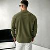 Men S Casual Loose Fit Long Sleeve Solid Color Sweatshirt