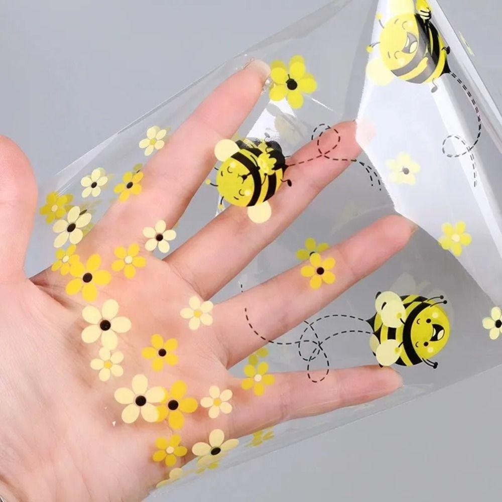 25 шт., напечатанные маленькие пчелки, пакеты для конфет, пластиковые пакеты для самостоятельной сборки, принадлежности для вечеринки по случаю дня рождения