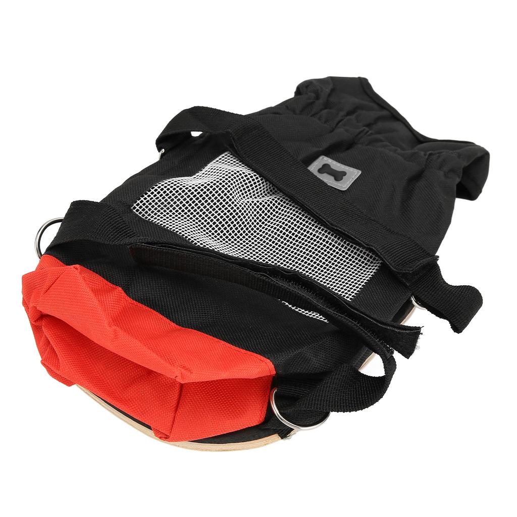 Pet Walking Scooter Multipurpose Laminated Wood Panel Elastic Band Silent Wheels Breathable Pet Wheelchair L (6.5 9kg