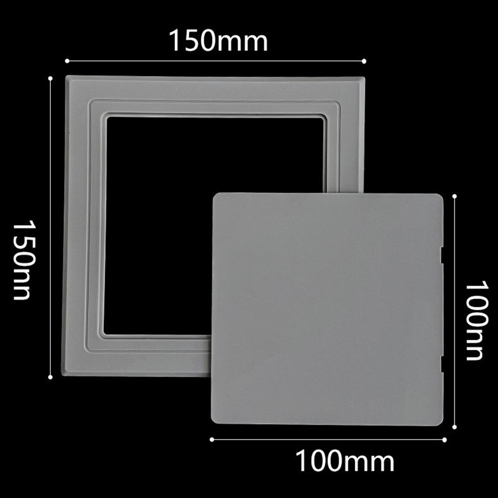 Inspection Port Self-adhesive Access Panel Door White Plastic Inspection Hole Removable Hinged Access Hatch Doors Wall Ceiling