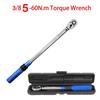 5-25/5-60N.m Torque Wrench 1/4 3/8 Inch Square Drive Torques Key ±3% High Precision Torque Wrench Professional Garage Tool