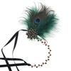 Vintage 1920s Flapper Cosplay Party Feather Headband Women Costume Accessories 20s Cocktail Party Dress Up Headpieces