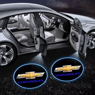 2 шт. Проекционные лампы для дверей автомобиля Светодиодная приветственная подсветка для автомобиля Автоаксессуары для Spark Silverado Trailblazer Captiva Lacetti
