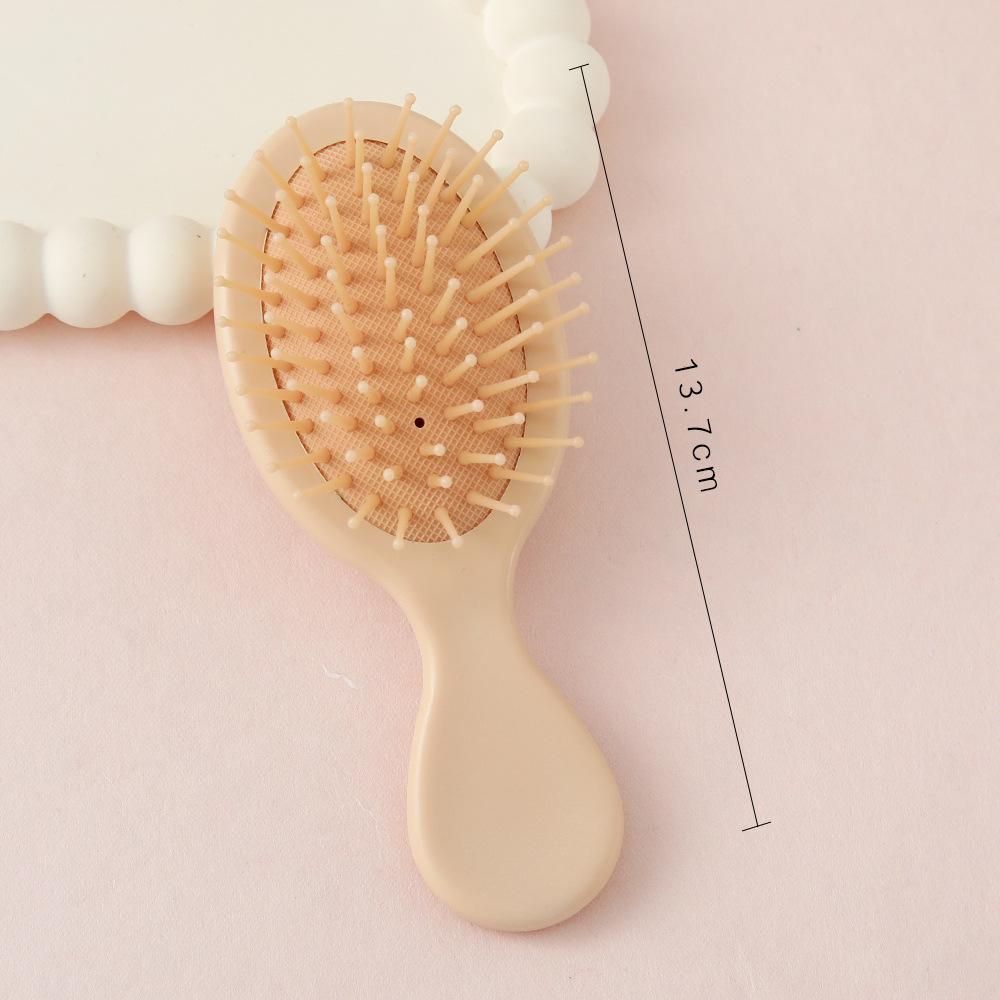 Mini Air Cushion Hair Brush Macaron Colored Portable Detangling Comb Custom Logo Hairbrush with Plastic Handle for Home Use