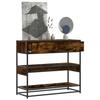 VidaXL Console Table Smoked Oak 90x35x80 Cm Engineered Wood, End Table, Hallway Table, Behind the Table 849181