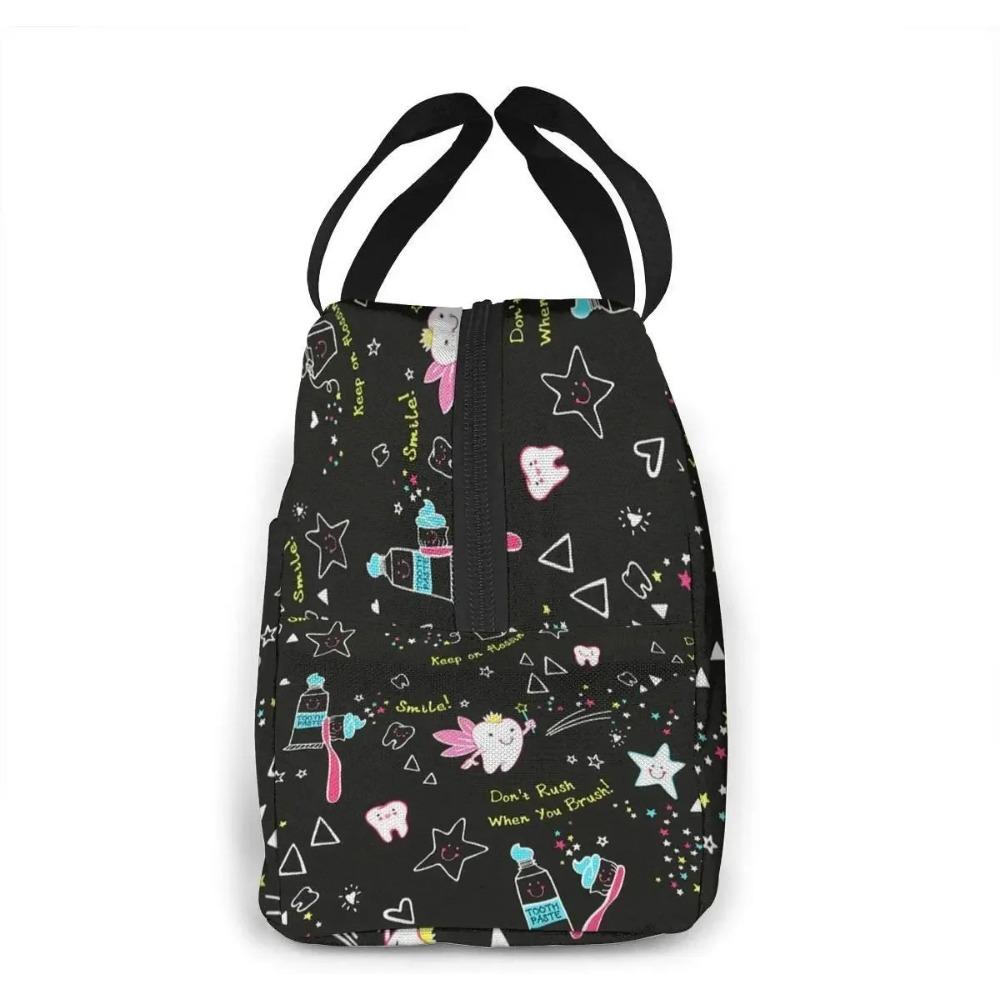 Сумка-тоут гигиениста, сумка для ланча для женщин, ланч-бокс, термоизолированный контейнер для ланча для офиса, школы, пикника, пляжа