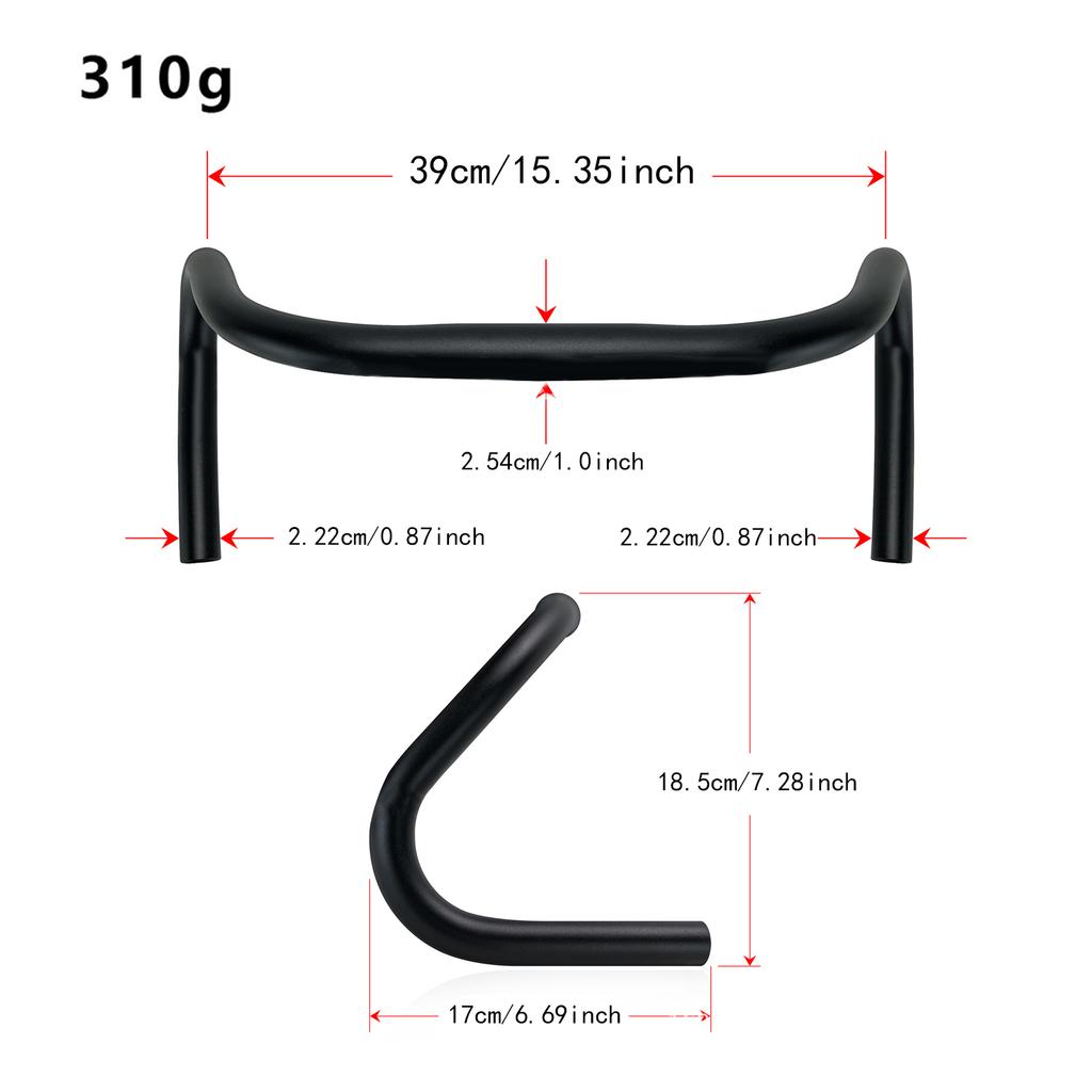 Road Bike Handlebar Comfortable Riding Cycling Accessories for Long Distance Cycling Replace Parts Bent Bike Bullhorn Bar