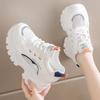 Новые кроссовки на платформе для женщин, летние дышащие сетчатые Нескользящие вулканизированные туфли, женская повседневная спортивная обувь на толстой подошве со шнуровкой